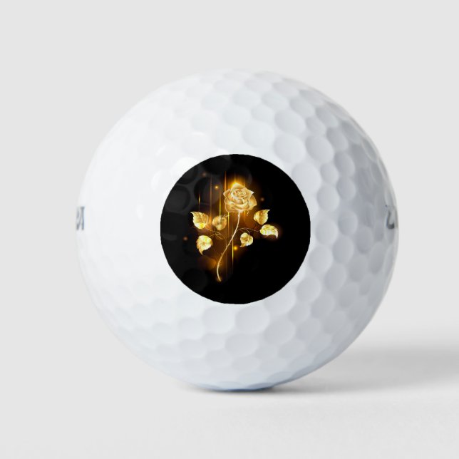 Golden rose ( gold rose ) golf balls (Front)