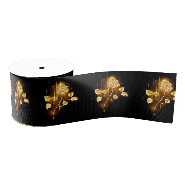 Golden rose ( gold rose ) grosgrain ribbon (Spool)