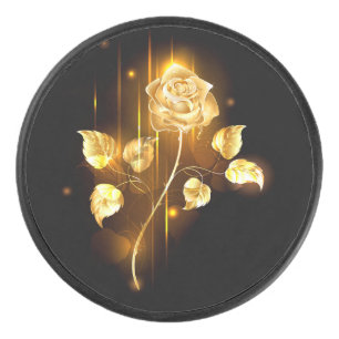 Golden rose ( gold rose ) hockey puck