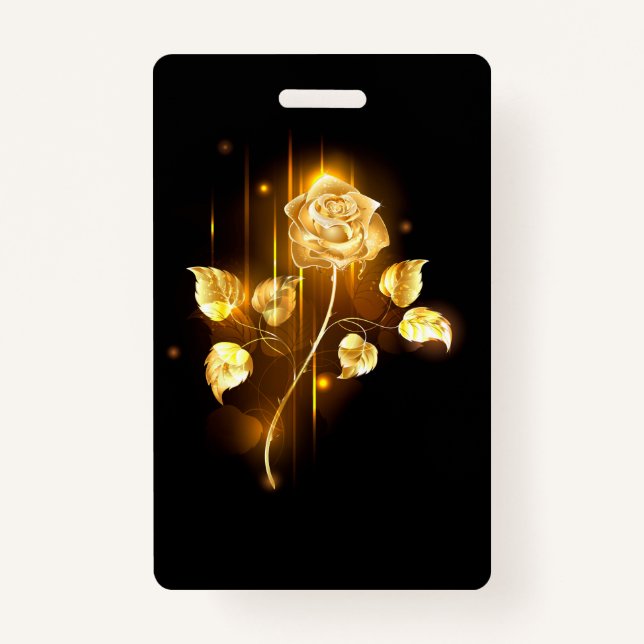 Golden rose ( gold rose ) ID badge (Front)