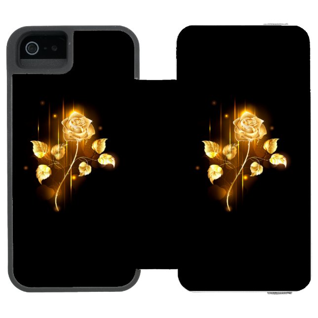 Golden rose ( gold rose ) incipio iPhone wallet case (Folio Open)