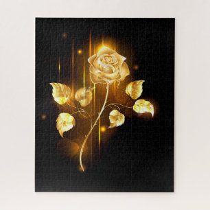 Golden rose ( gold rose ) jigsaw puzzle