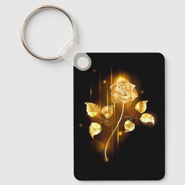Golden rose ( gold rose ) key ring (Front)