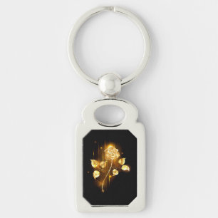 Golden rose ( gold rose ) key ring