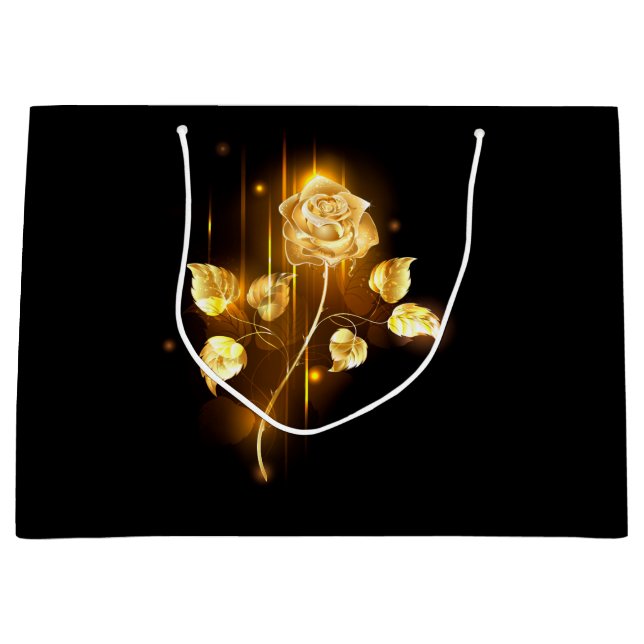 Golden rose ( gold rose ) large gift bag (Front)