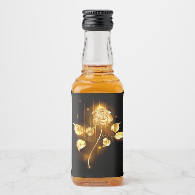 Golden rose ( gold rose ) liquor bottle label (Front)