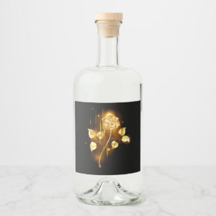 Golden rose ( gold rose ) liquor bottle label