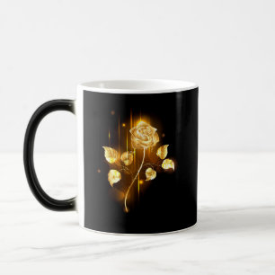 Golden rose ( gold rose ) magic mug