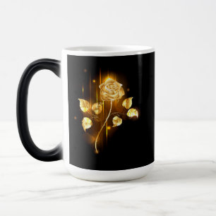 Golden rose ( gold rose ) magic mug