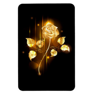Golden rose ( gold rose ) magnet