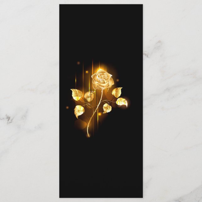 Golden rose ( gold rose ) menu (Front)