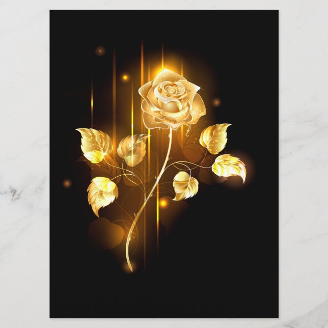 Golden rose ( gold rose ) menu (Front)