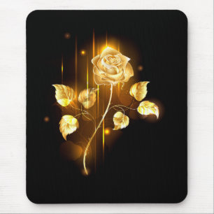 Golden rose ( gold rose ) mouse mat