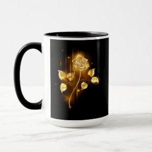 Golden rose ( gold rose ) mug