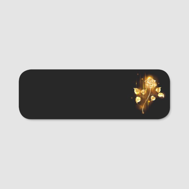 Golden rose ( gold rose ) name tag (Front)