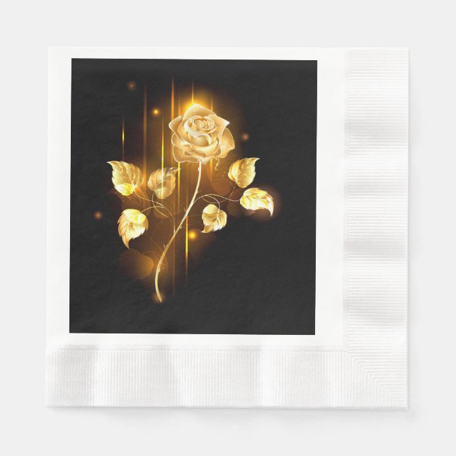 Golden rose ( gold rose ) napkin (Front)
