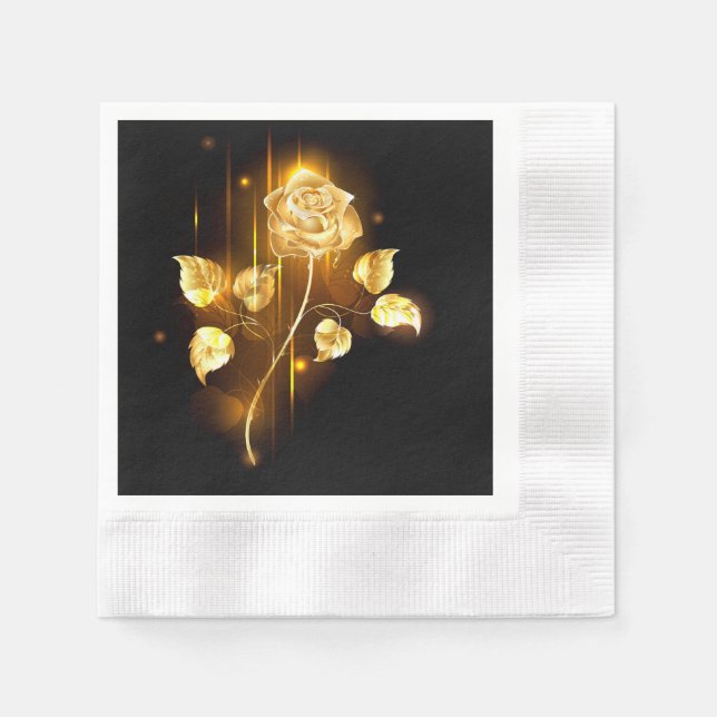 Golden rose ( gold rose ) napkin (Front)