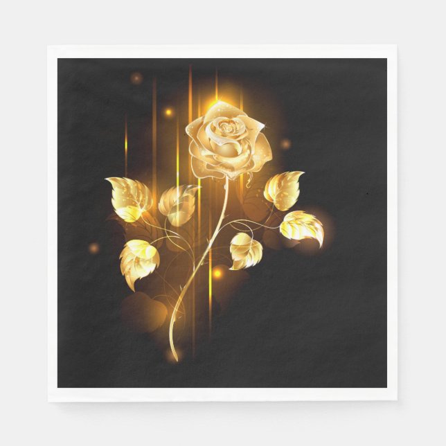 Golden rose ( gold rose ) napkin (Front)