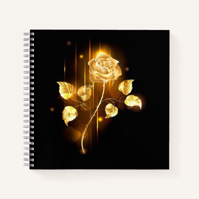 Golden rose ( gold rose ) notebook (Front)