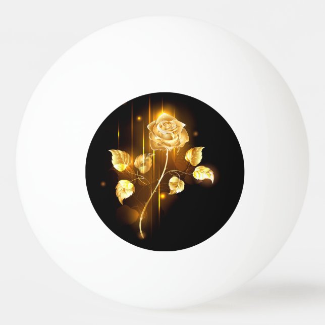 Golden rose ( gold rose ) ping pong ball (Front)