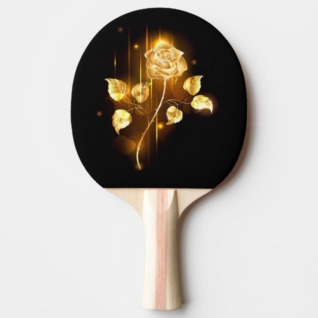Golden rose ( gold rose ) ping pong paddle (Front)