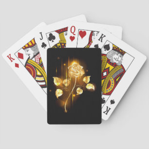Golden rose ( gold rose ) playing cards