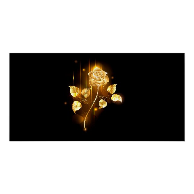 Golden rose ( gold rose ) poster (Front)