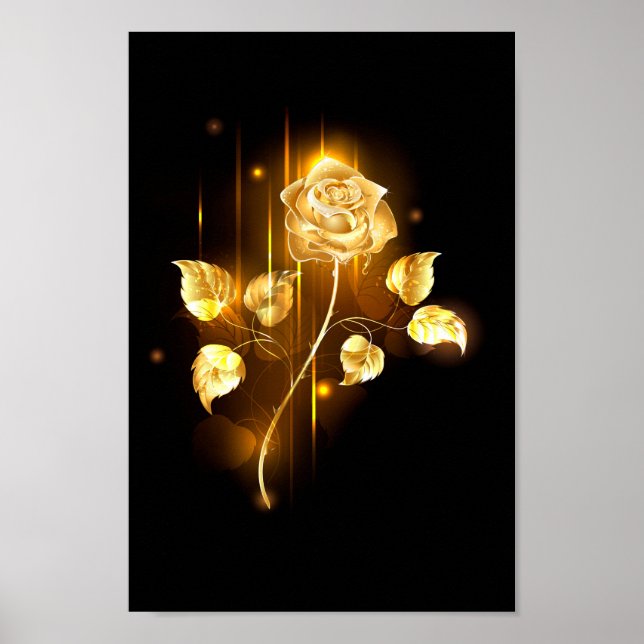 Golden rose ( gold rose ) poster (Front)