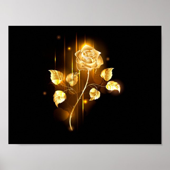 Golden rose ( gold rose ) poster (Front)