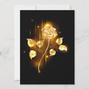 Golden rose ( gold rose ) save the date