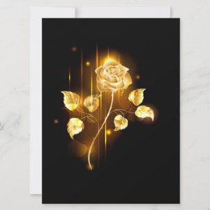 Golden rose ( gold rose ) save the date