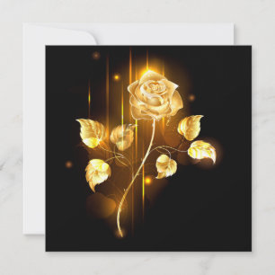 Golden rose ( gold rose ) save the date