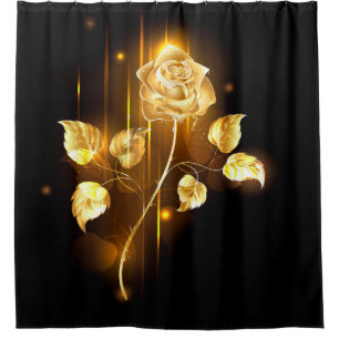 Golden rose ( gold rose ) shower curtain