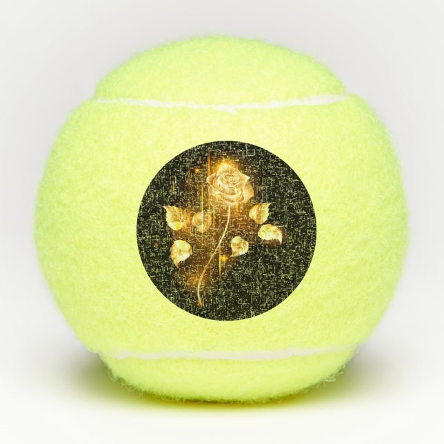Golden rose ( gold rose ) tennis balls (Front)