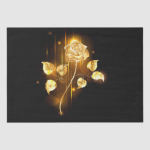 Golden rose ( gold rose ) tissue paper