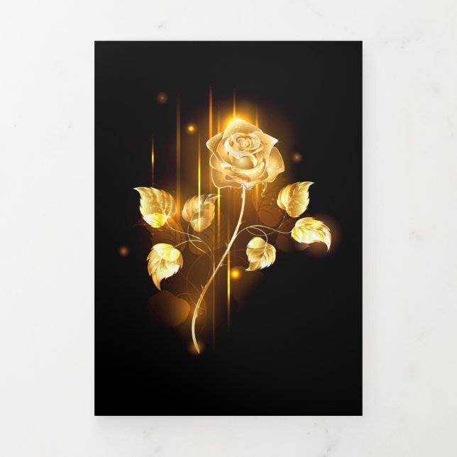 Golden rose ( gold rose ) Tri-Fold programme (Cover)