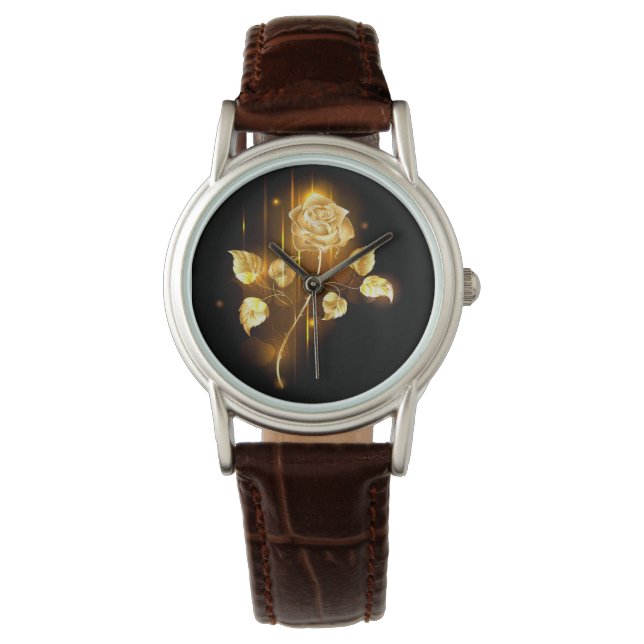 Golden rose ( gold rose ) watch (Front)
