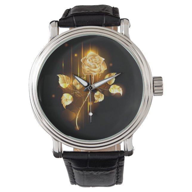 Golden rose ( gold rose ) watch (Front)