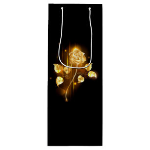Golden rose ( gold rose ) wine gift bag