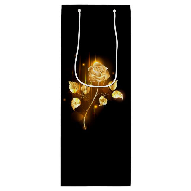 Golden rose ( gold rose ) wine gift bag (Front)