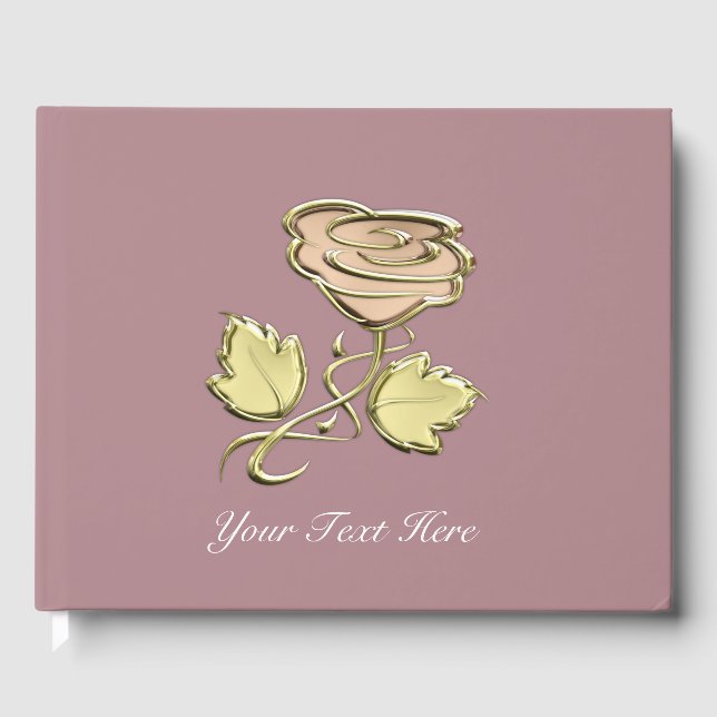 Golden Rose Guest Book (Front)