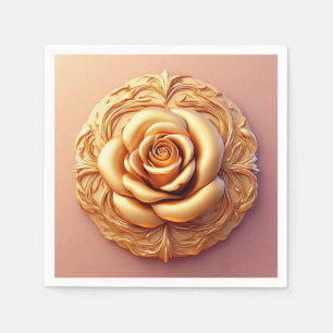 Golden Rose Luxury Table Setting Napkin