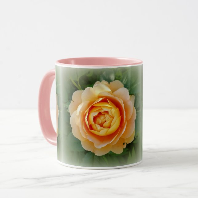 Golden rose mug (Front Left)