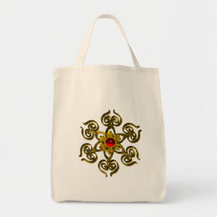 GOLDEN ROSE RUBY TOTE BAG