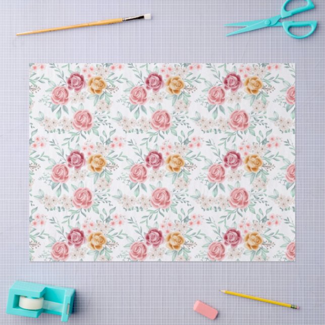 Golden Rose Tissue Paper (Craft)