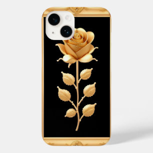 Golden Rose With Elegant Ornate Details Case-Mate iPhone 14 Case