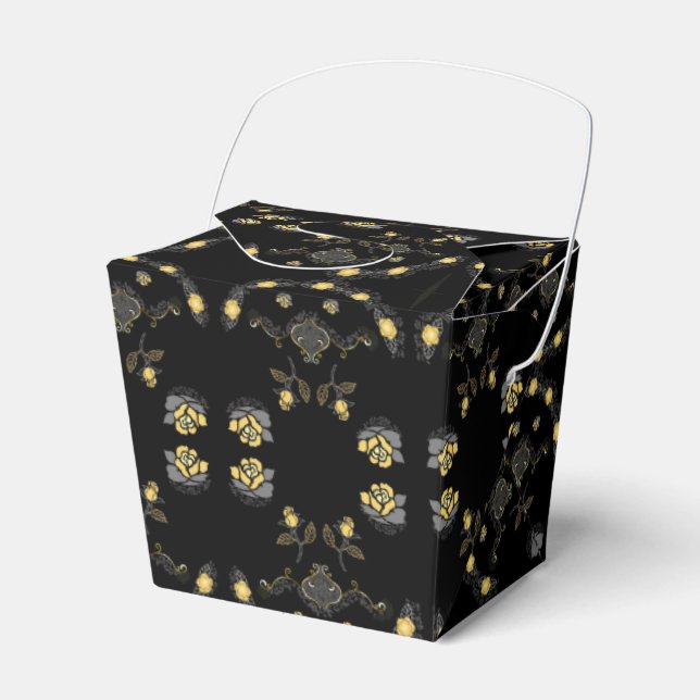 Golden Roses Favour Box (Front Side)