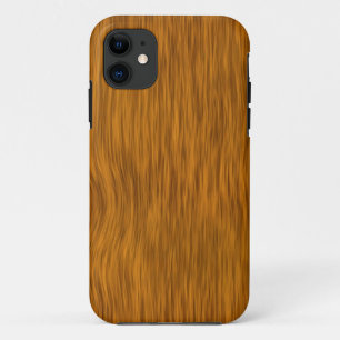 Golden Rough Wood Texture Background iPhone 11 Case