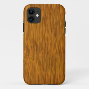 Golden Rough Wood Texture Background iPhone 11 Case