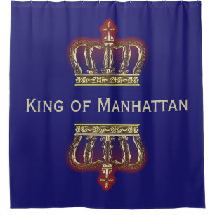 Golden Royal Crown gradients BG II + your & ideas Shower Curtain